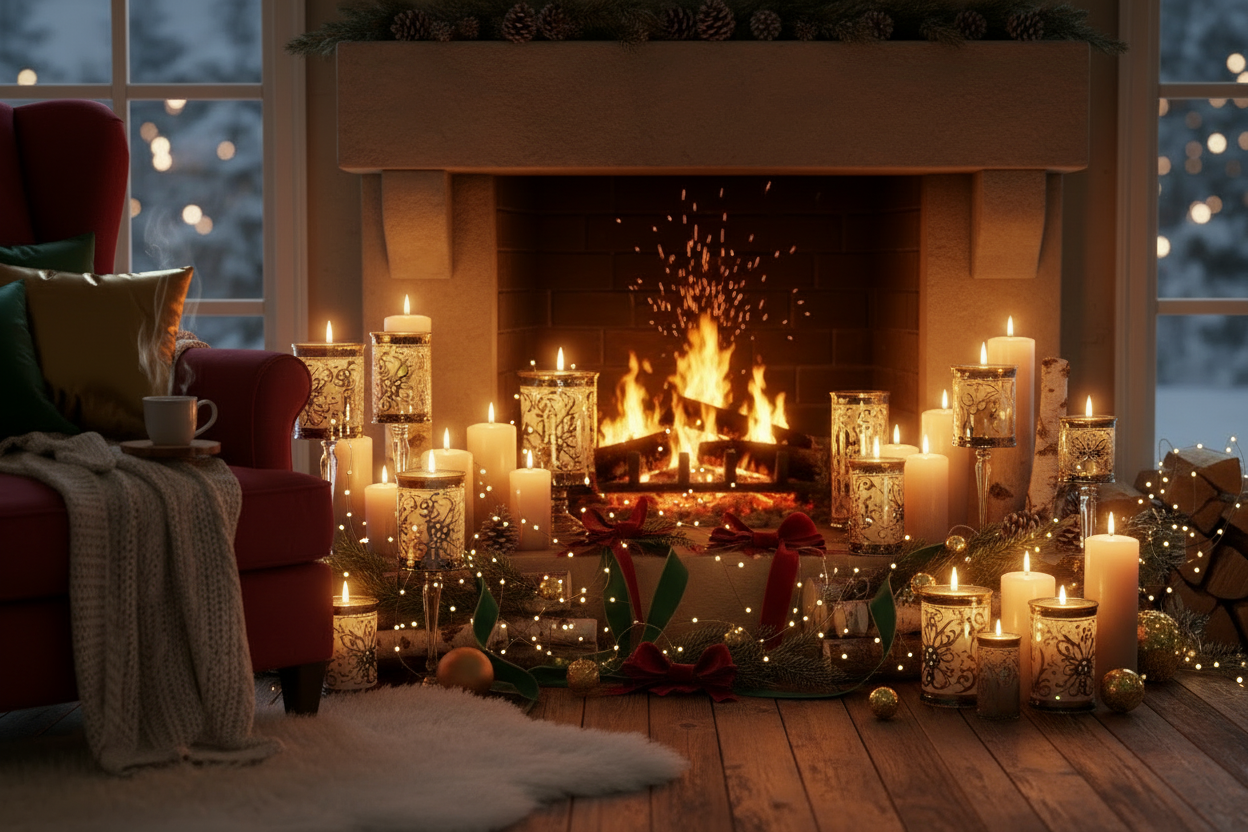 make the candles more luxurious, slightly more festive